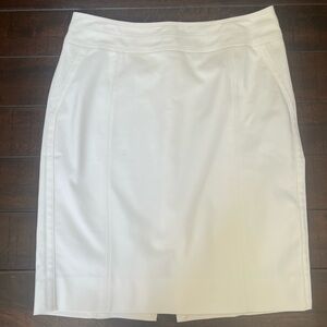White House Black Market Off White Pencil Skirt